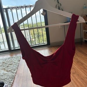 Elegant Red Women's Top